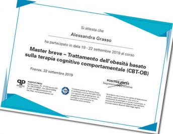 Master breve – Trattamento dell’obesità basato sulla terapia cognitivo comportamentale