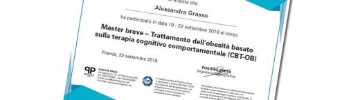 Master breve – Trattamento dell’obesità basato sulla terapia cognitivo comportamentale